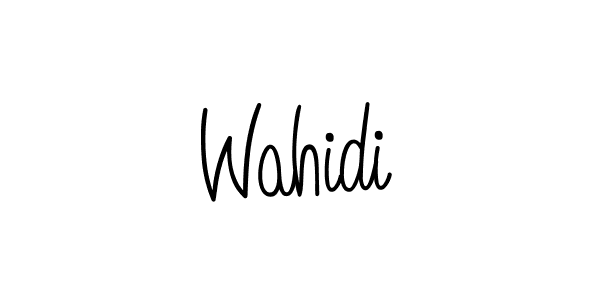 Make a beautiful signature design for name Wahidi. Use this online signature maker to create a handwritten signature for free. Wahidi signature style 5 images and pictures png