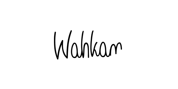 Make a beautiful signature design for name Wahkan. Use this online signature maker to create a handwritten signature for free. Wahkan signature style 5 images and pictures png