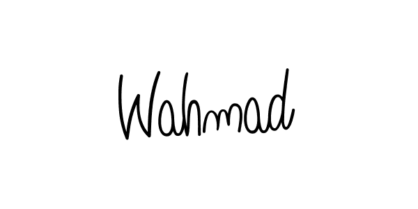 Create a beautiful signature design for name Wahmad. With this signature (Angelique-Rose-font-FFP) fonts, you can make a handwritten signature for free. Wahmad signature style 5 images and pictures png