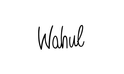 if you are searching for the best signature style for your name Wahul. so please give up your signature search. here we have designed multiple signature styles  using Angelique-Rose-font-FFP. Wahul signature style 5 images and pictures png