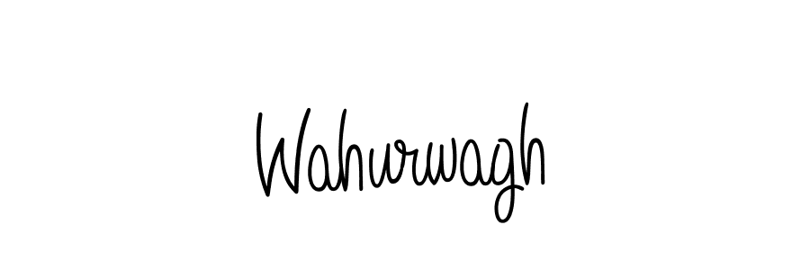 You should practise on your own different ways (Angelique-Rose-font-FFP) to write your name (Wahurwagh) in signature. don't let someone else do it for you. Wahurwagh signature style 5 images and pictures png