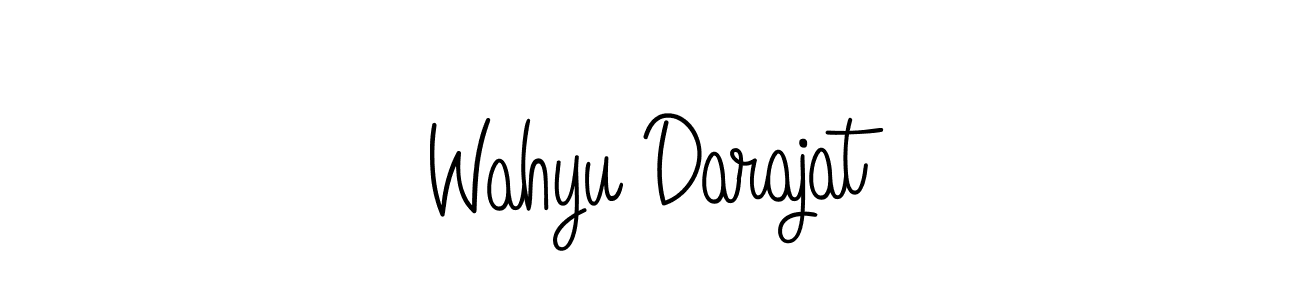 You should practise on your own different ways (Angelique-Rose-font-FFP) to write your name (Wahyu Darajat) in signature. don't let someone else do it for you. Wahyu Darajat signature style 5 images and pictures png