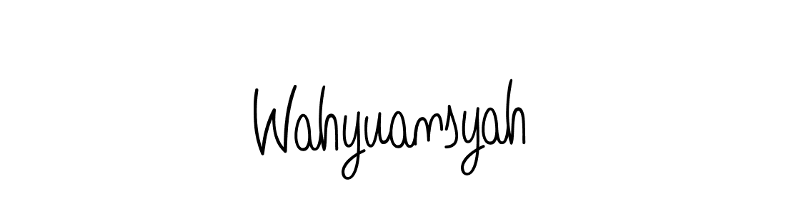 Once you've used our free online signature maker to create your best signature Angelique-Rose-font-FFP style, it's time to enjoy all of the benefits that Wahyuansyah name signing documents. Wahyuansyah signature style 5 images and pictures png