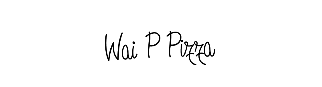 Use a signature maker to create a handwritten signature online. With this signature software, you can design (Angelique-Rose-font-FFP) your own signature for name Wai P Pizza. Wai P Pizza signature style 5 images and pictures png