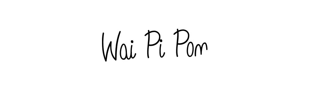 Angelique-Rose-font-FFP is a professional signature style that is perfect for those who want to add a touch of class to their signature. It is also a great choice for those who want to make their signature more unique. Get Wai Pi Pon name to fancy signature for free. Wai Pi Pon signature style 5 images and pictures png