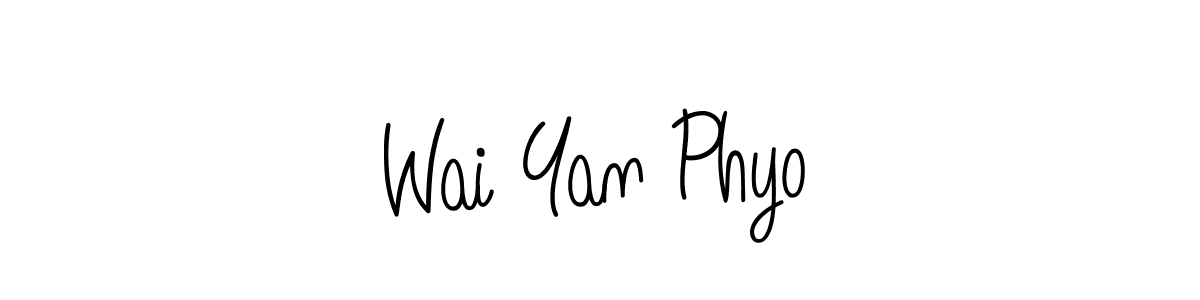 if you are searching for the best signature style for your name Wai Yan Phyo. so please give up your signature search. here we have designed multiple signature styles  using Angelique-Rose-font-FFP. Wai Yan Phyo signature style 5 images and pictures png