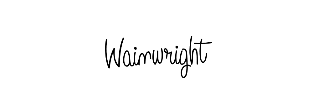 Make a short Wainwright signature style. Manage your documents anywhere anytime using Angelique-Rose-font-FFP. Create and add eSignatures, submit forms, share and send files easily. Wainwright signature style 5 images and pictures png