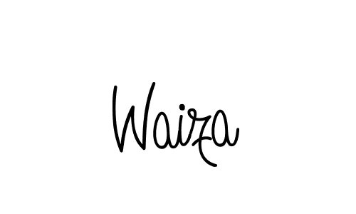 You should practise on your own different ways (Angelique-Rose-font-FFP) to write your name (Waiza) in signature. don't let someone else do it for you. Waiza signature style 5 images and pictures png