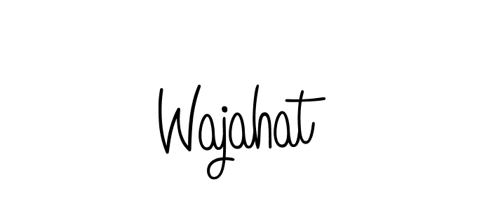 Wajahat stylish signature style. Best Handwritten Sign (Angelique-Rose-font-FFP) for my name. Handwritten Signature Collection Ideas for my name Wajahat. Wajahat signature style 5 images and pictures png