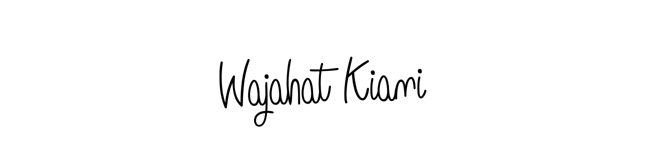 Make a beautiful signature design for name Wajahat Kiani. Use this online signature maker to create a handwritten signature for free. Wajahat Kiani signature style 5 images and pictures png
