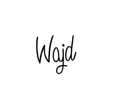 How to make Wajd name signature. Use Angelique-Rose-font-FFP style for creating short signs online. This is the latest handwritten sign. Wajd signature style 5 images and pictures png