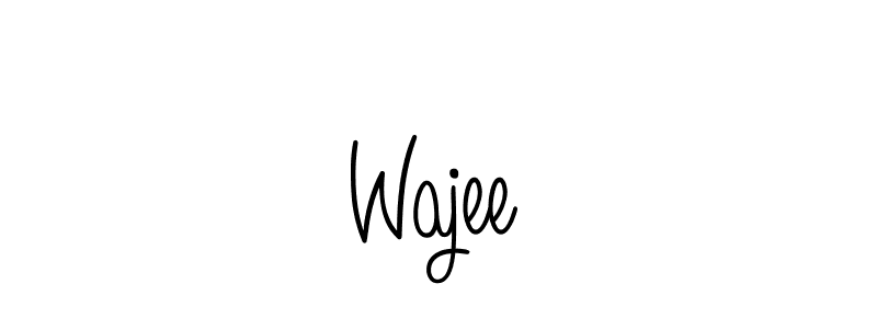Design your own signature with our free online signature maker. With this signature software, you can create a handwritten (Angelique-Rose-font-FFP) signature for name Wajee❤. Wajee❤ signature style 5 images and pictures png