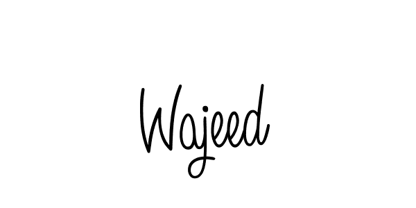 You should practise on your own different ways (Angelique-Rose-font-FFP) to write your name (Wajeed) in signature. don't let someone else do it for you. Wajeed signature style 5 images and pictures png