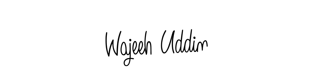 Best and Professional Signature Style for Wajeeh Uddin. Angelique-Rose-font-FFP Best Signature Style Collection. Wajeeh Uddin signature style 5 images and pictures png