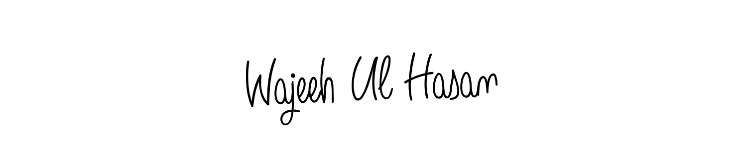 Also we have Wajeeh Ul Hasan name is the best signature style. Create professional handwritten signature collection using Angelique-Rose-font-FFP autograph style. Wajeeh Ul Hasan signature style 5 images and pictures png