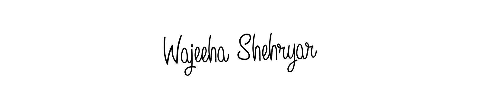 How to Draw Wajeeha Shehryar signature style? Angelique-Rose-font-FFP is a latest design signature styles for name Wajeeha Shehryar. Wajeeha Shehryar signature style 5 images and pictures png