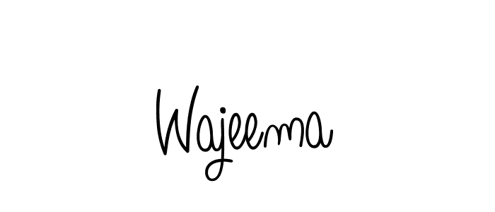 Create a beautiful signature design for name Wajeema. With this signature (Angelique-Rose-font-FFP) fonts, you can make a handwritten signature for free. Wajeema signature style 5 images and pictures png