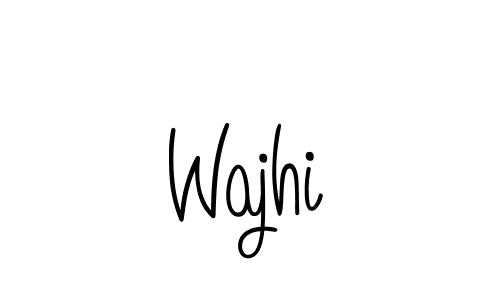Design your own signature with our free online signature maker. With this signature software, you can create a handwritten (Angelique-Rose-font-FFP) signature for name Wajhi. Wajhi signature style 5 images and pictures png