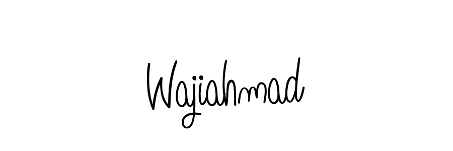 Create a beautiful signature design for name Wajiahmad. With this signature (Angelique-Rose-font-FFP) fonts, you can make a handwritten signature for free. Wajiahmad signature style 5 images and pictures png