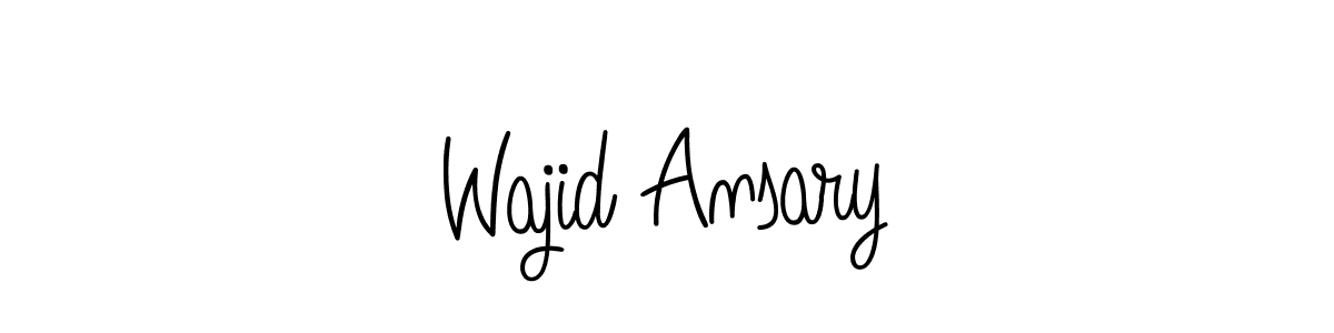 Make a beautiful signature design for name Wajid Ansary. With this signature (Angelique-Rose-font-FFP) style, you can create a handwritten signature for free. Wajid Ansary signature style 5 images and pictures png