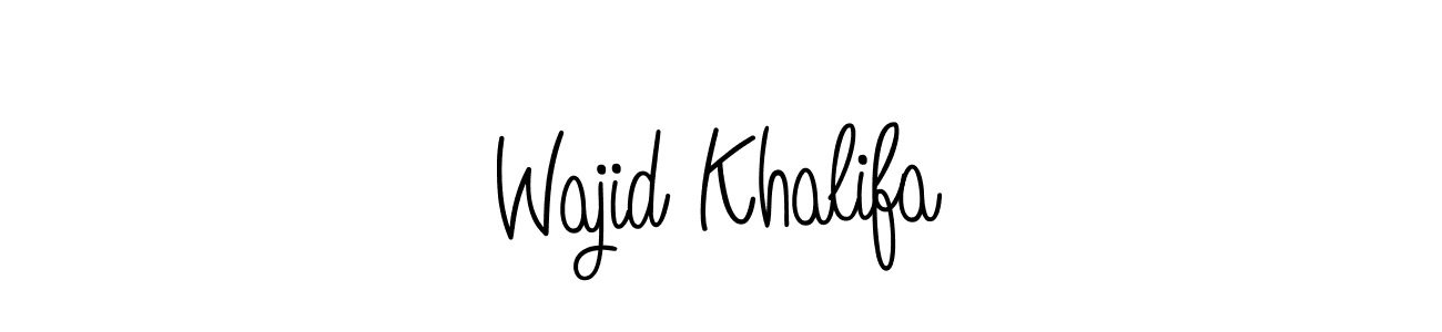 Design your own signature with our free online signature maker. With this signature software, you can create a handwritten (Angelique-Rose-font-FFP) signature for name Wajid Khalifa. Wajid Khalifa signature style 5 images and pictures png