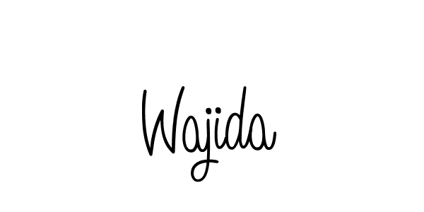 How to make Wajida name signature. Use Angelique-Rose-font-FFP style for creating short signs online. This is the latest handwritten sign. Wajida signature style 5 images and pictures png