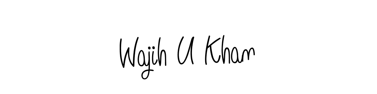 Check out images of Autograph of Wajih U Khan name. Actor Wajih U Khan Signature Style. Angelique-Rose-font-FFP is a professional sign style online. Wajih U Khan signature style 5 images and pictures png