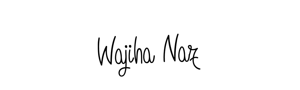 Design your own signature with our free online signature maker. With this signature software, you can create a handwritten (Angelique-Rose-font-FFP) signature for name Wajiha Naz. Wajiha Naz signature style 5 images and pictures png