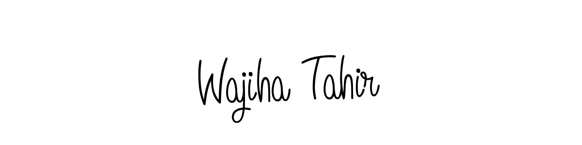 Here are the top 10 professional signature styles for the name Wajiha Tahir. These are the best autograph styles you can use for your name. Wajiha Tahir signature style 5 images and pictures png