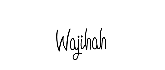 Make a beautiful signature design for name Wajihah. Use this online signature maker to create a handwritten signature for free. Wajihah signature style 5 images and pictures png