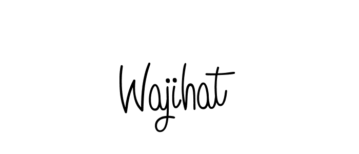 Design your own signature with our free online signature maker. With this signature software, you can create a handwritten (Angelique-Rose-font-FFP) signature for name Wajihat. Wajihat signature style 5 images and pictures png