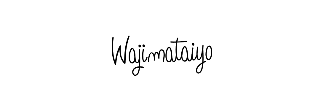 How to make Wajimataiyo name signature. Use Angelique-Rose-font-FFP style for creating short signs online. This is the latest handwritten sign. Wajimataiyo signature style 5 images and pictures png