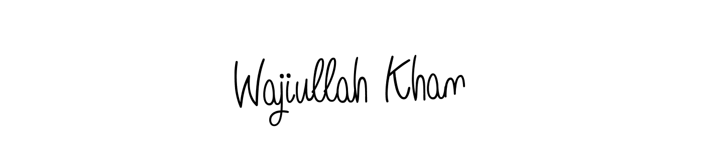 Once you've used our free online signature maker to create your best signature Angelique-Rose-font-FFP style, it's time to enjoy all of the benefits that Wajiullah Khan name signing documents. Wajiullah Khan signature style 5 images and pictures png