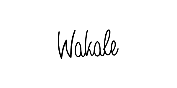 You should practise on your own different ways (Angelique-Rose-font-FFP) to write your name (Wakale) in signature. don't let someone else do it for you. Wakale signature style 5 images and pictures png