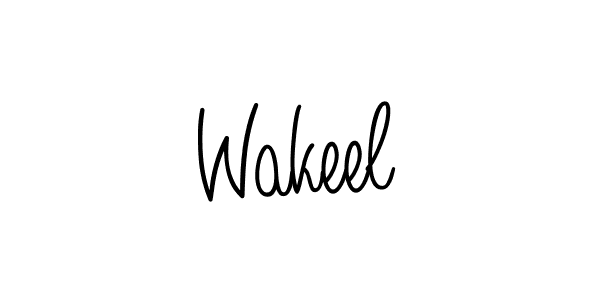 Create a beautiful signature design for name Wakeel. With this signature (Angelique-Rose-font-FFP) fonts, you can make a handwritten signature for free. Wakeel signature style 5 images and pictures png
