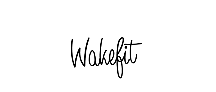 Make a beautiful signature design for name Wakefit. With this signature (Angelique-Rose-font-FFP) style, you can create a handwritten signature for free. Wakefit signature style 5 images and pictures png