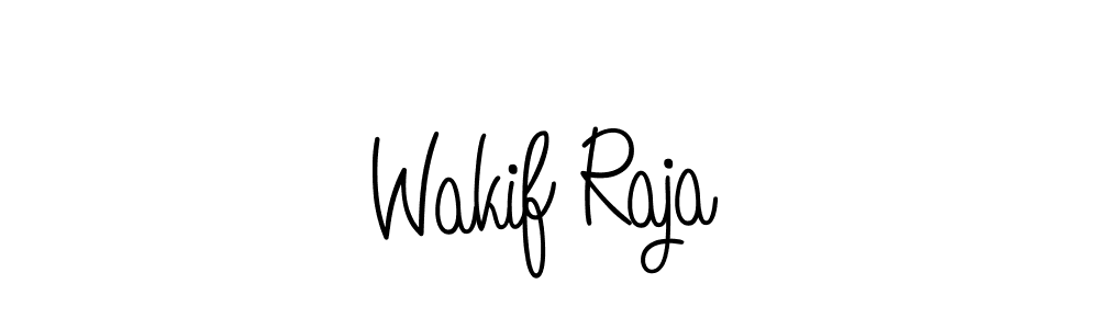 Design your own signature with our free online signature maker. With this signature software, you can create a handwritten (Angelique-Rose-font-FFP) signature for name Wakif Raja. Wakif Raja signature style 5 images and pictures png