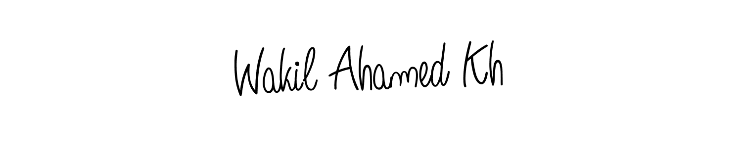 Make a beautiful signature design for name Wakil Ahamed Kh. Use this online signature maker to create a handwritten signature for free. Wakil Ahamed Kh signature style 5 images and pictures png