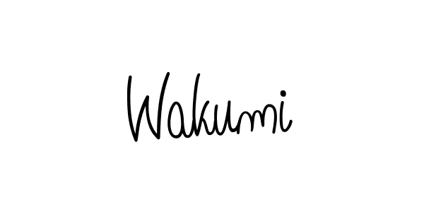 The best way (Angelique-Rose-font-FFP) to make a short signature is to pick only two or three words in your name. The name Wakumi include a total of six letters. For converting this name. Wakumi signature style 5 images and pictures png