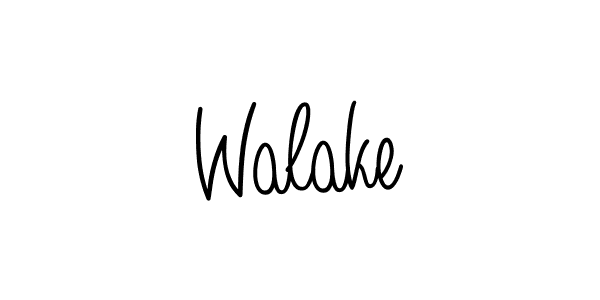 Walake stylish signature style. Best Handwritten Sign (Angelique-Rose-font-FFP) for my name. Handwritten Signature Collection Ideas for my name Walake. Walake signature style 5 images and pictures png