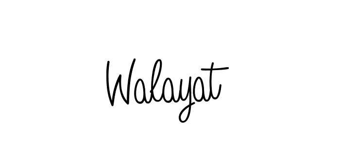 Create a beautiful signature design for name Walayat. With this signature (Angelique-Rose-font-FFP) fonts, you can make a handwritten signature for free. Walayat signature style 5 images and pictures png