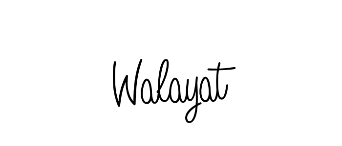 Create a beautiful signature design for name Walayat. With this signature (Angelique-Rose-font-FFP) fonts, you can make a handwritten signature for free. Walayat signature style 5 images and pictures png