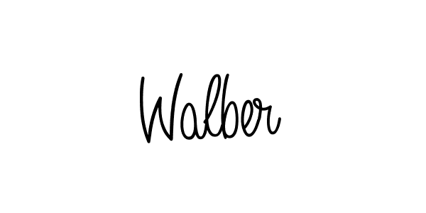 Create a beautiful signature design for name Walber. With this signature (Angelique-Rose-font-FFP) fonts, you can make a handwritten signature for free. Walber signature style 5 images and pictures png