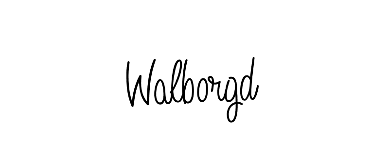 Create a beautiful signature design for name Walborgd. With this signature (Angelique-Rose-font-FFP) fonts, you can make a handwritten signature for free. Walborgd signature style 5 images and pictures png