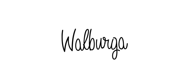 How to Draw Walburga signature style? Angelique-Rose-font-FFP is a latest design signature styles for name Walburga. Walburga signature style 5 images and pictures png