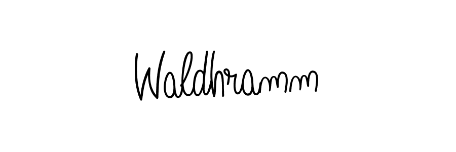 The best way (Angelique-Rose-font-FFP) to make a short signature is to pick only two or three words in your name. The name Waldhramm include a total of six letters. For converting this name. Waldhramm signature style 5 images and pictures png