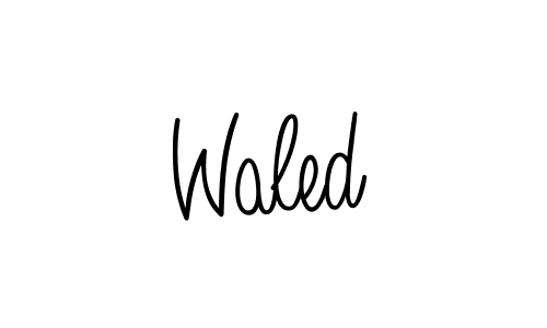 Waled stylish signature style. Best Handwritten Sign (Angelique-Rose-font-FFP) for my name. Handwritten Signature Collection Ideas for my name Waled. Waled signature style 5 images and pictures png