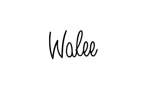 The best way (Angelique-Rose-font-FFP) to make a short signature is to pick only two or three words in your name. The name Walee include a total of six letters. For converting this name. Walee signature style 5 images and pictures png