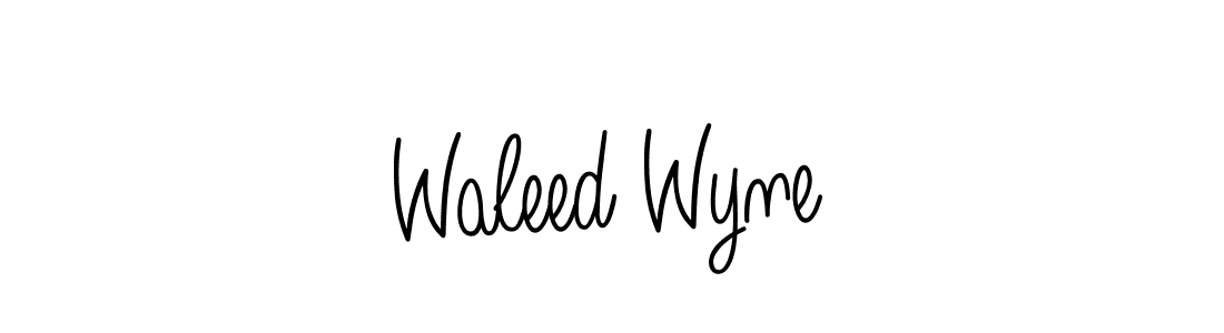 Waleed Wyne stylish signature style. Best Handwritten Sign (Angelique-Rose-font-FFP) for my name. Handwritten Signature Collection Ideas for my name Waleed Wyne. Waleed Wyne signature style 5 images and pictures png