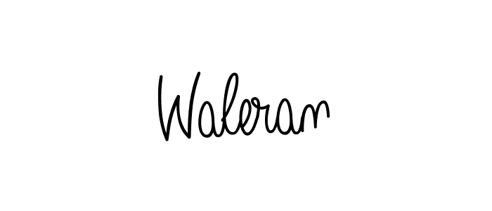 You should practise on your own different ways (Angelique-Rose-font-FFP) to write your name (Waleran) in signature. don't let someone else do it for you. Waleran signature style 5 images and pictures png